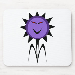 Evil Flower Kawaii Gothic Halloween Mousepad Muismat