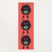 Evil Geeky Karakter Schattige Gothic Book Lover Yogamat (Achterkant)