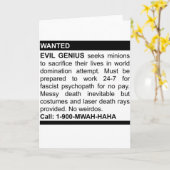 Evil Genius Ad Kaart (Gele Bloem)
