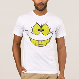 Evil Genius Big Smile Face Tshirt