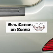 Evil Genius Bumpersticker (Op auto)