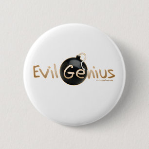 Evil Genius Logo Ronde Button 5,7 Cm