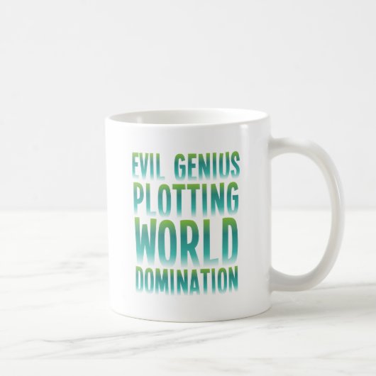 EVIL GENIUS PLOTT WORLD DOMINATION KOFFIEMOK (Rechts)