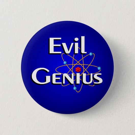 Evil Genius Ronde Button 5,7 Cm (Voorkant)
