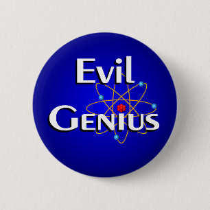 Evil Genius Ronde Button 5,7 Cm
