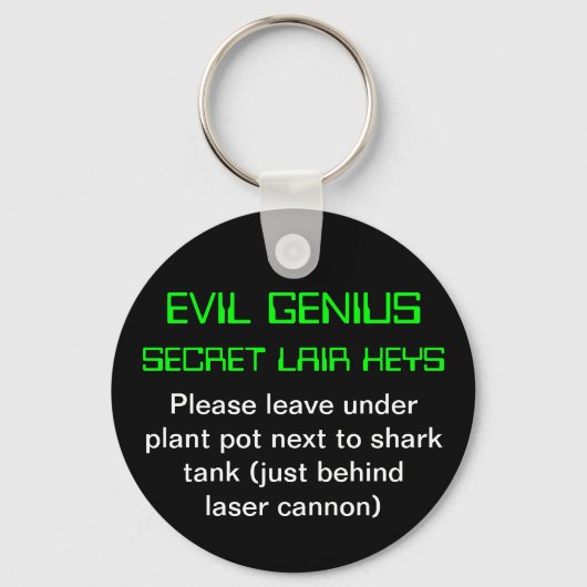 Evil Genius Sleutelhanger (Voorkant)