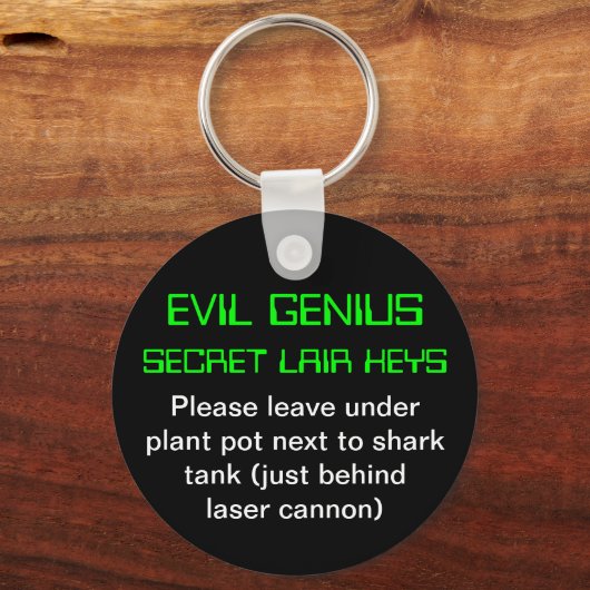 Evil Genius Sleutelhanger (Voorkant)