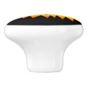 Evil Grinning Face Halloween Keramische Knop (Zijkant)