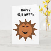 Evil Hedgehog Kawaii Goth Carte personnalisée Hall (Fleur jaune)