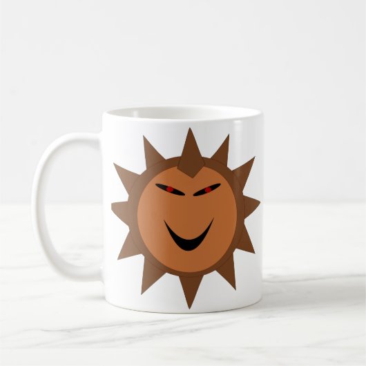 Evil Hedgehog Kawaii Goth Halloween Mug (Gauche)