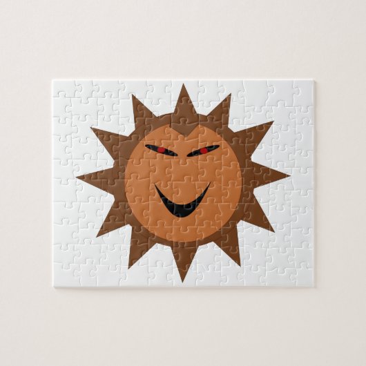 Evil Hedgehog Kawaii Goth Halloween Puzzle (Horizontal)