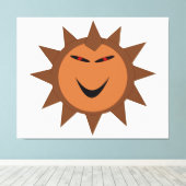 Evil Hedgehog Kawaii Goth Halloween toile Imprimer (Insitu (Plancher de Bois))