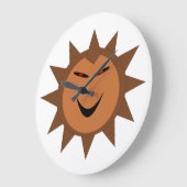 Evil Hedgehog Kawaii Goth Horloge murale Halloween (Angle)