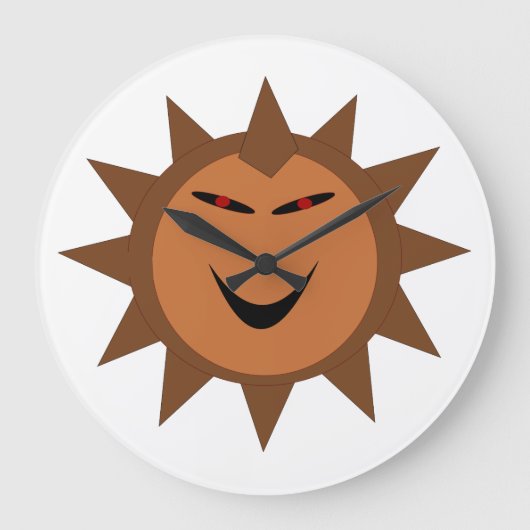 Evil Hedgehog Kawaii Goth Horloge murale Halloween (Recto)