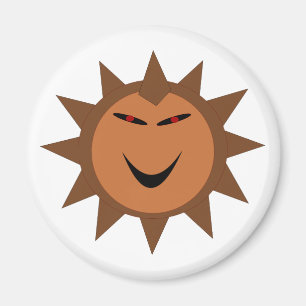 Evil Hedgehog Kawaii Goth Magnet d'Halloween