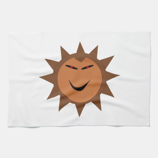 Evil Hedgehog Kawaii Goth Serviette de cuisine Hal (Horizontal)