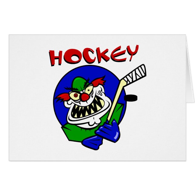 Evil Hockey Player (Voorkant Horizontaal)