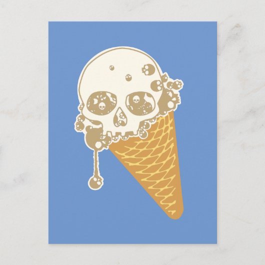Evil Ice Cream Cone Briefkaart (Voorkant)