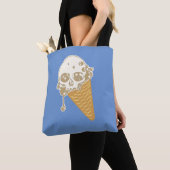 Evil Ice Cream Cone Canvas tas (Dichtbij)