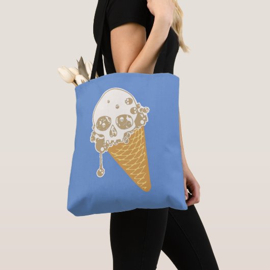 Evil Ice Cream Cone Canvas tas (Dichtbij)