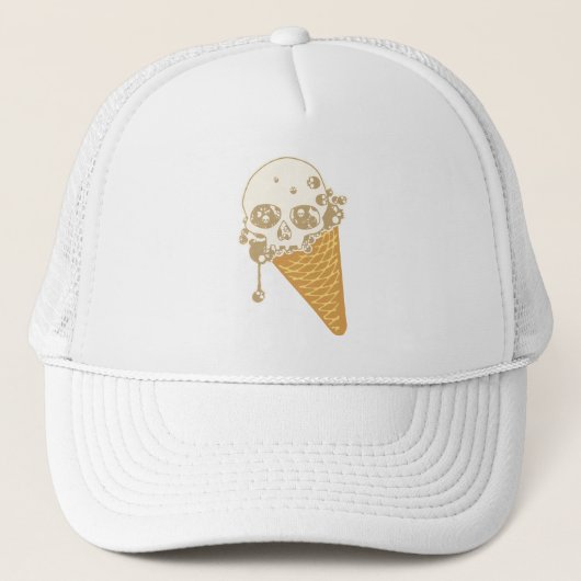 Evil Ice Cream Cone Trucker Hat Trucker Pet (Voorkant)