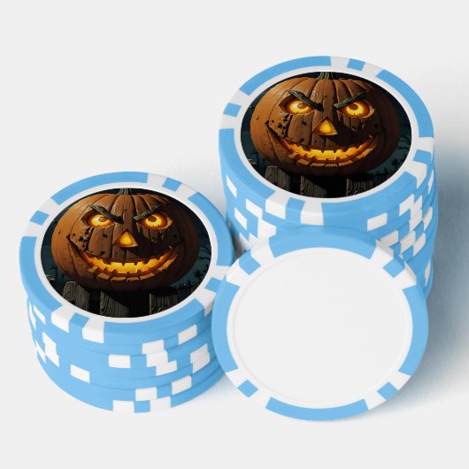 Evil Jack O'Lantern Poker Chips (Opstapeling)