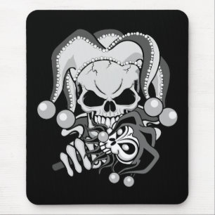Evil Jester Skull Muismat