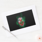 Evil Joker Clown Face Rechthoekige Sticker (Envelop)