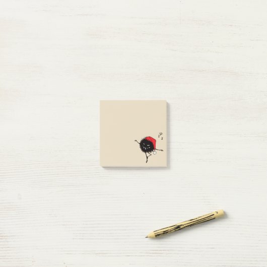 Evil Kerstbeug Singing Post-it® Notes (Op bureau)