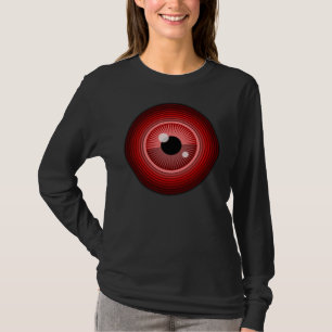 Evil Magic Zwart Rood Oog van de Duivel T-shirt