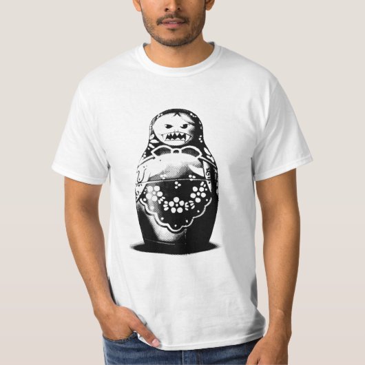 Evil Matryoshka Poupée russe - T-shirt Pop Art (Devant)