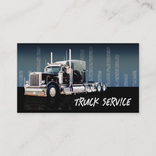 Evil Modern Truck Service Kaart Visitekaartje (Voorkant)