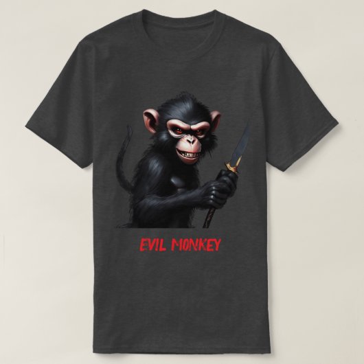 Evil Monkey T shirt (Design voorkant)