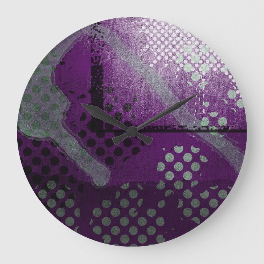 Evil Moon Round Steampunk Wall klok (Voorkant)