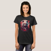 Evil Ninja Samurai Panda Beautiful Japanese Fantas T-shirt (Voorkant volledig)