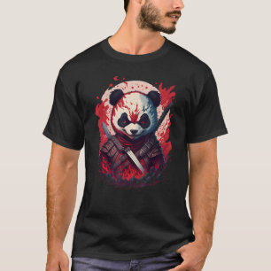 Evil Ninja Samurai Panda Mooie Japanse Fantas T-shirt