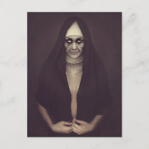 Evil Nun Halloween Briefkaart