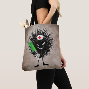 Evil Nurse Monster Art - Gotische Cartoon met Syri Draagtas
