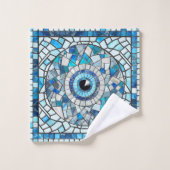 Evil Oeil Amulet Mosaic Art (Gant de toilette)