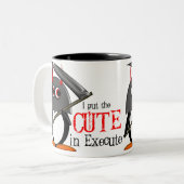 Evil Penguin™ Cute Execution Mok (Voorkant links)