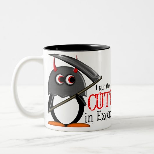 Evil Penguin™ Cute Execution Mok (Links)