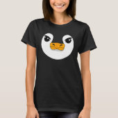 Evil Penguin Face Halloween Costume Penguin T-shirt (Voorkant)