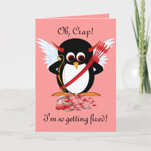 Evil Penguin OOPS Valentijn Card Feestdagen Kaart