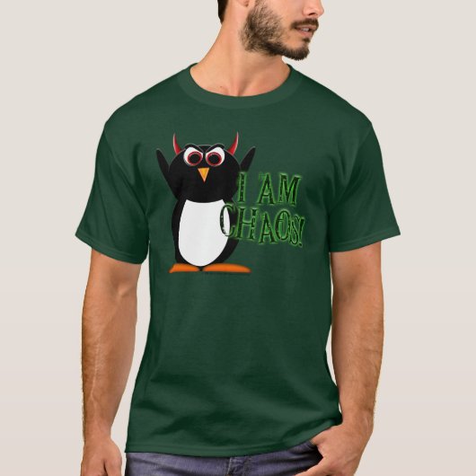 "Evil Penguin Project" tm Chaos t-Shirt (Voorkant)