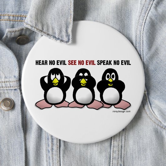 Evil Penguins Ronde Button 6,0 Cm (In situ)