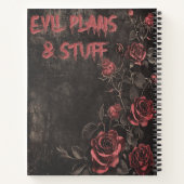 Evil Plans & Stuff Gothic Notitieboek (Achterkant)
