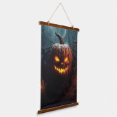 Evil Pumpkin Hangend Wandkleed (Gebogen)