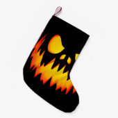 Evil Pumpkin Kleine Kerstsok (Voorkant (Hangend))