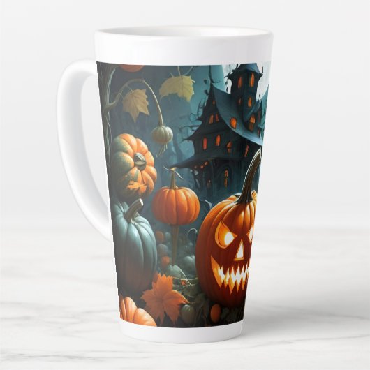 Evil pumpkin  latte mok (Linkerhoek)