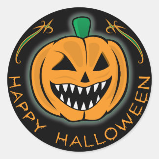 Evil Pumpkin Ronde Sticker